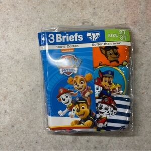 Nickelodeon Paw Patrol Kids Briefs Set - Blue, Red, White 2T/3T